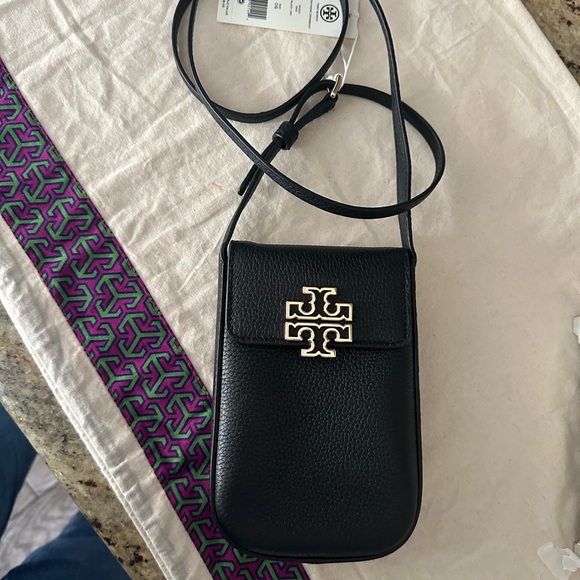 New Tory Burch BRITTEN PHONE CROSSBODY black - Picture 2 of 5